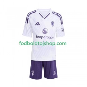 Manchester United Børn Udebane Fodboldsæt 2025-26 S/S (+ Korte bukser)